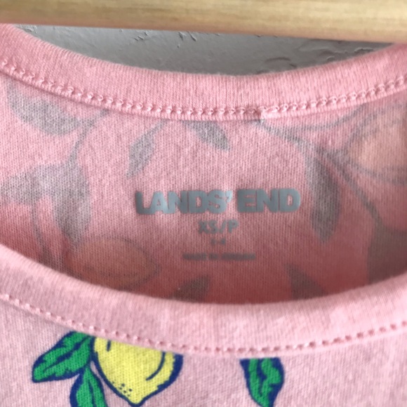 Lands’ End Lemon Cotton Tank Top - Picture 3 of 4